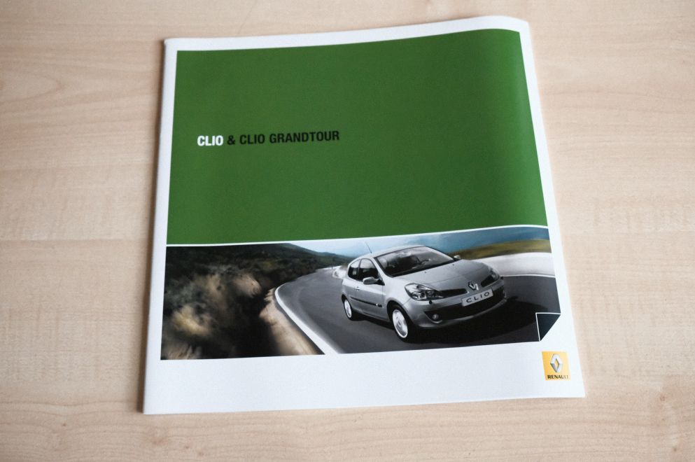 Renault Clio + Grandtour Prospekt 01/2008