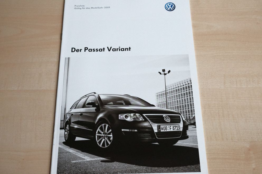 VW Passat Variant - Preisliste & Extras - Prospekt 06/2008