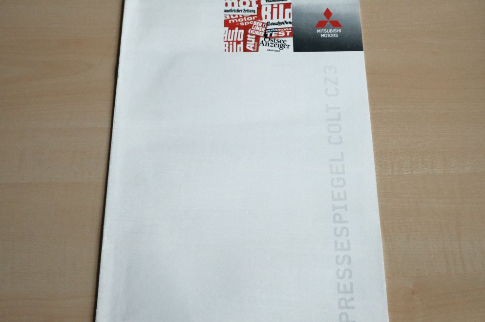 Mitsubishi Colt CZ3 - Pressespiegel - Prospekt 2008