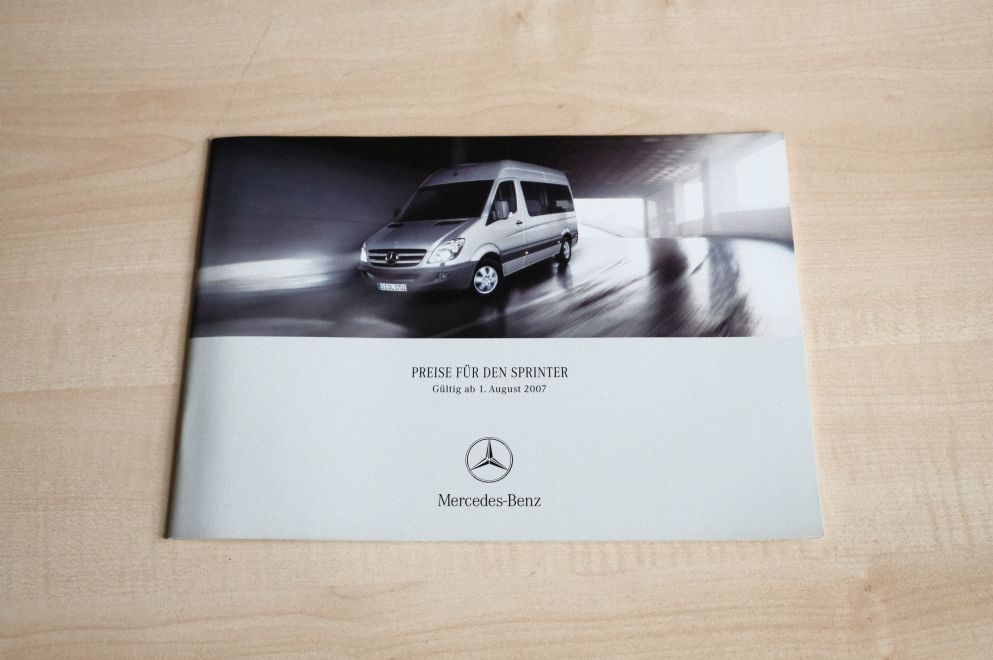 Mercedes Sprinter - Preisliste & Extras - Prospekt 08/2007