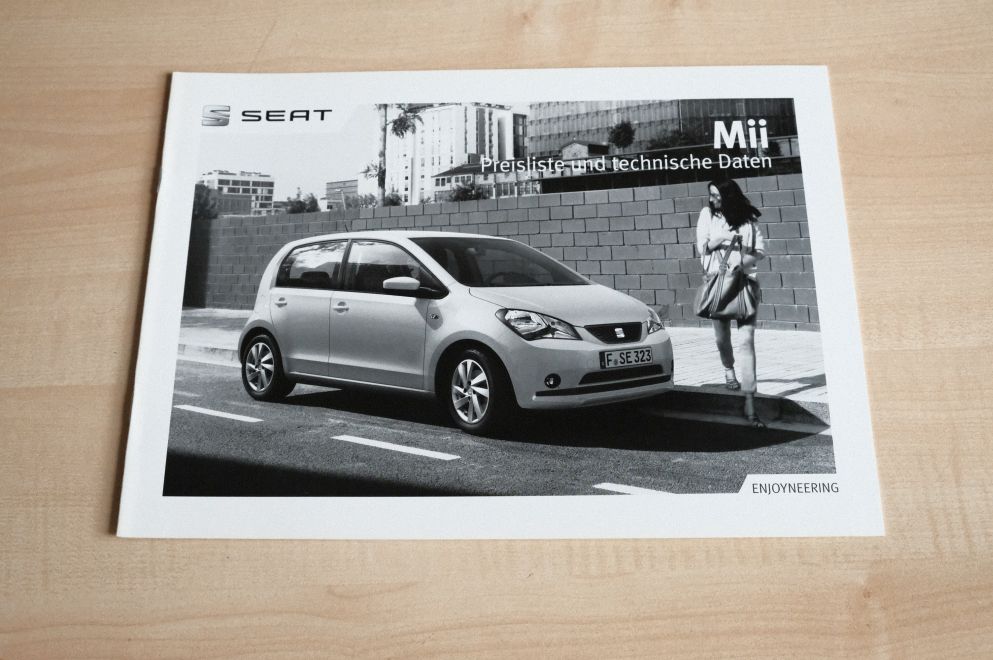 Seat Mii - Preisliste & Extras - Prospekt 04/2013