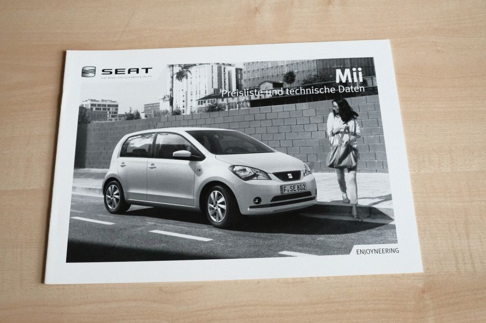 Seat Mii - Preisliste & Extras - Prospekt 06/2012