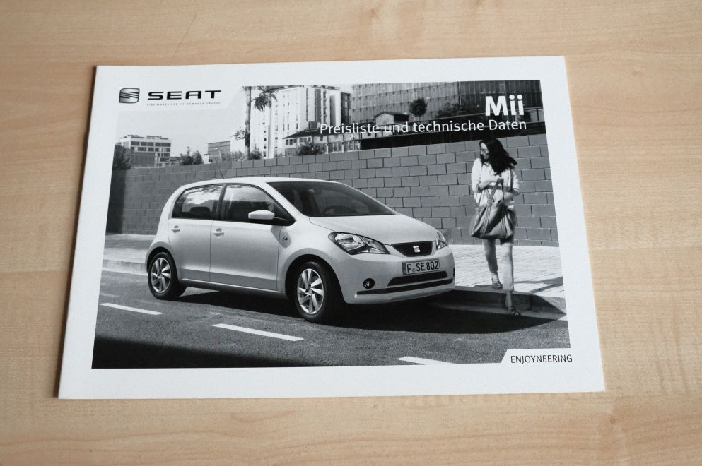 Seat Mii - Preisliste & Extras - Prospekt 03/2012