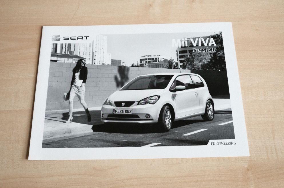 Seat Mii - Viva - Preisliste & Extras - Prospekt 10/2012