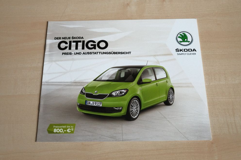 Skoda Citigo - Preisliste & Extras - Prospekt 05/2017