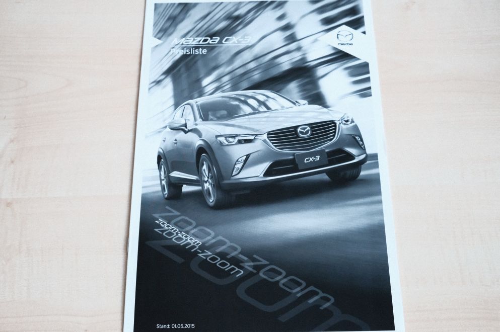 Mazda CX-3 - Preisliste & Extras - Prospekt 05/2015