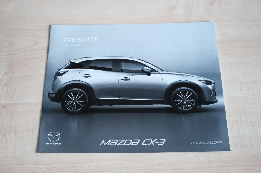 Mazda CX-3 - Preisliste & Extras - Prospekt 04/2017
