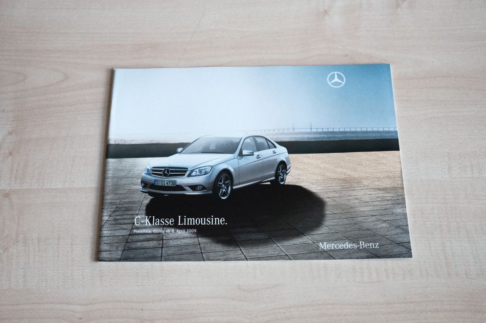 Mercedes C-Klasse W204 - Preisliste & Extras - Prospekt 04/2009