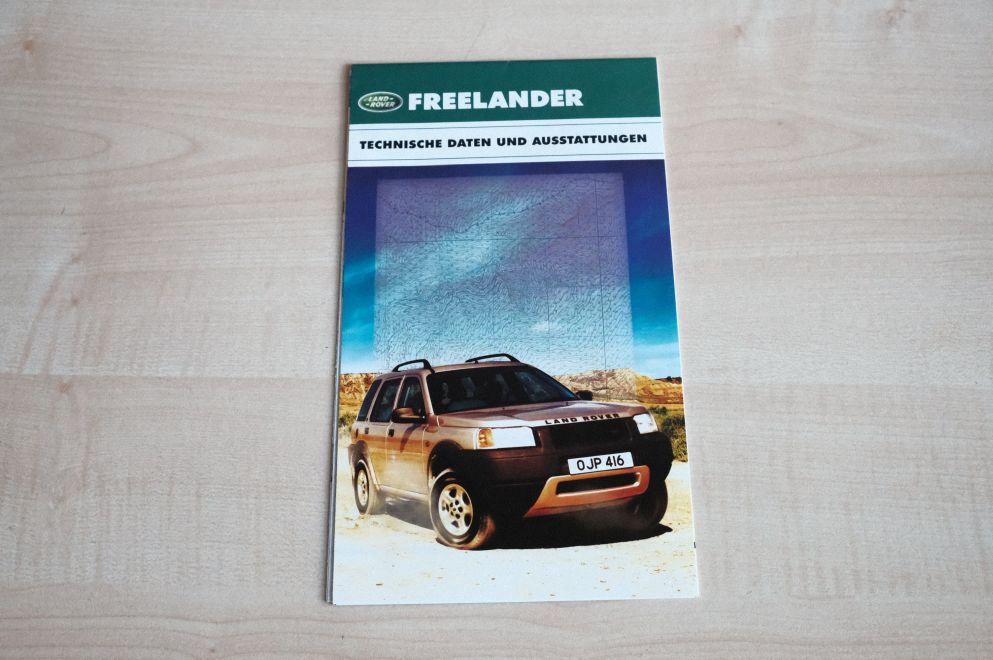 Land Rover Freelander - technische Daten & Ausstattungen - Prospekt 2000