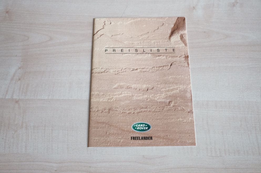 Land Rover Freelander - Preisliste & Extras - Prospekt 10/2000