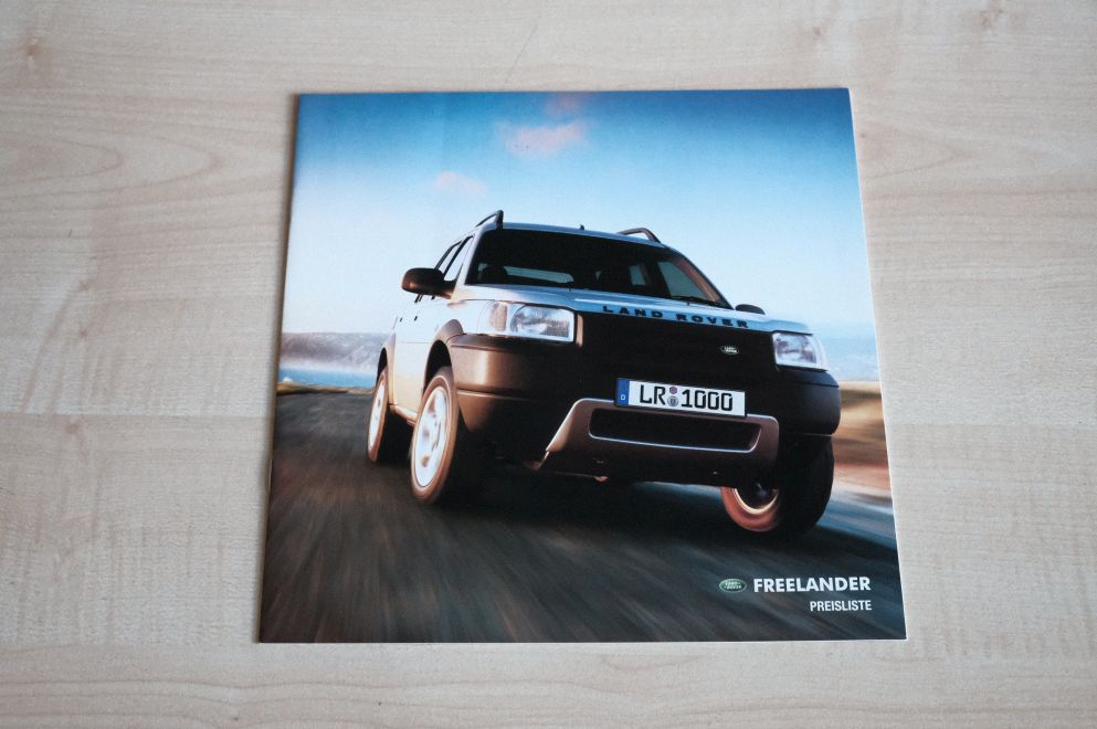 Land Rover Freelander - Preisliste & Extras - Prospekt 09/2002