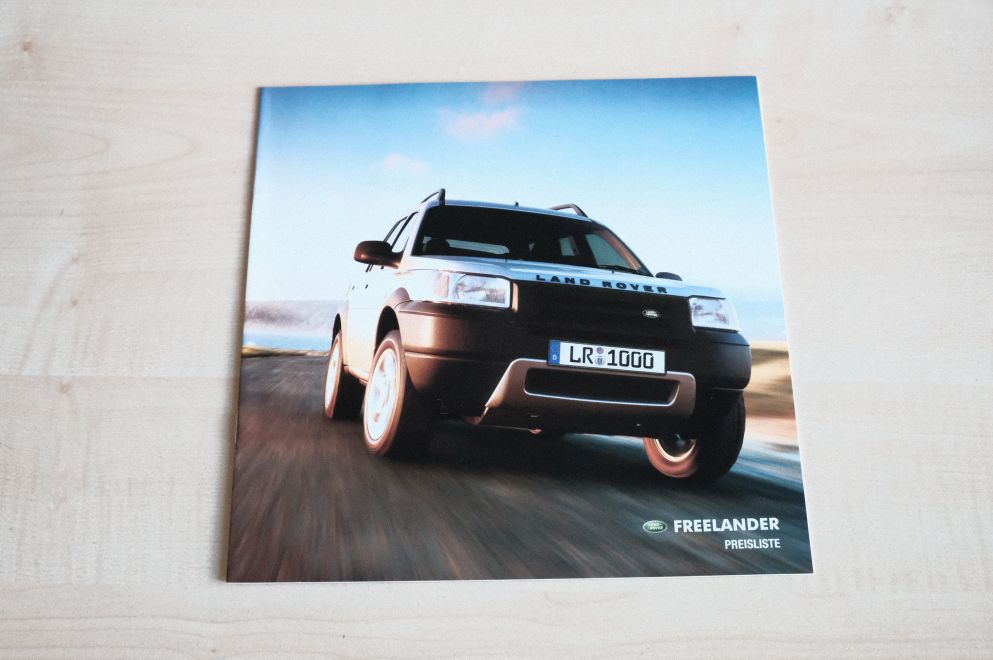 Land Rover Freelander - Preisliste & Extras - Prospekt 09/2002
