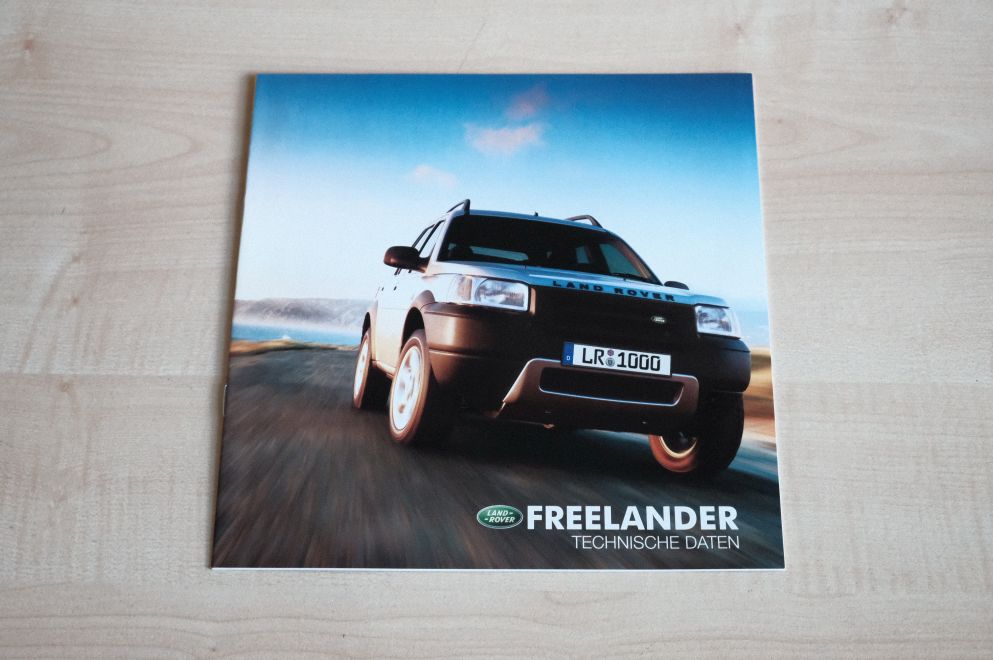 Land Rover Freelander - technische Daten & Ausstattungen - Prospekt 2002
