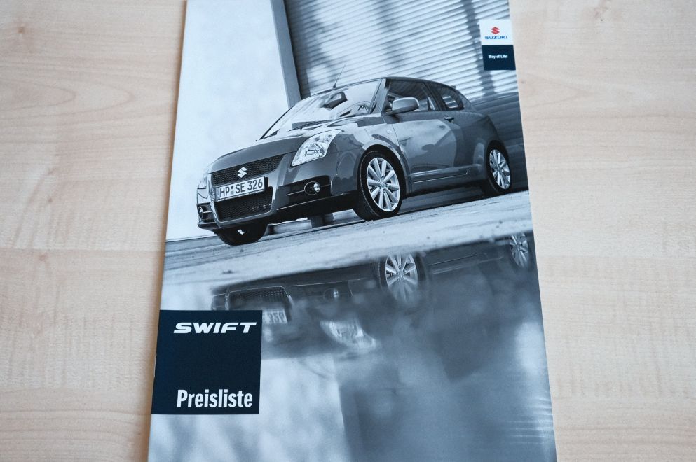 Suzuki Swift - Preisliste & Extras - Prospekt 10/2008