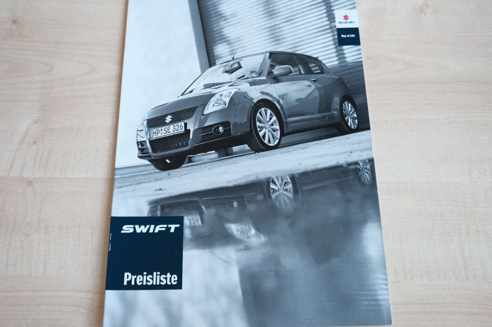 Suzuki Swift - Preisliste & Extras - Prospekt 05/2008
