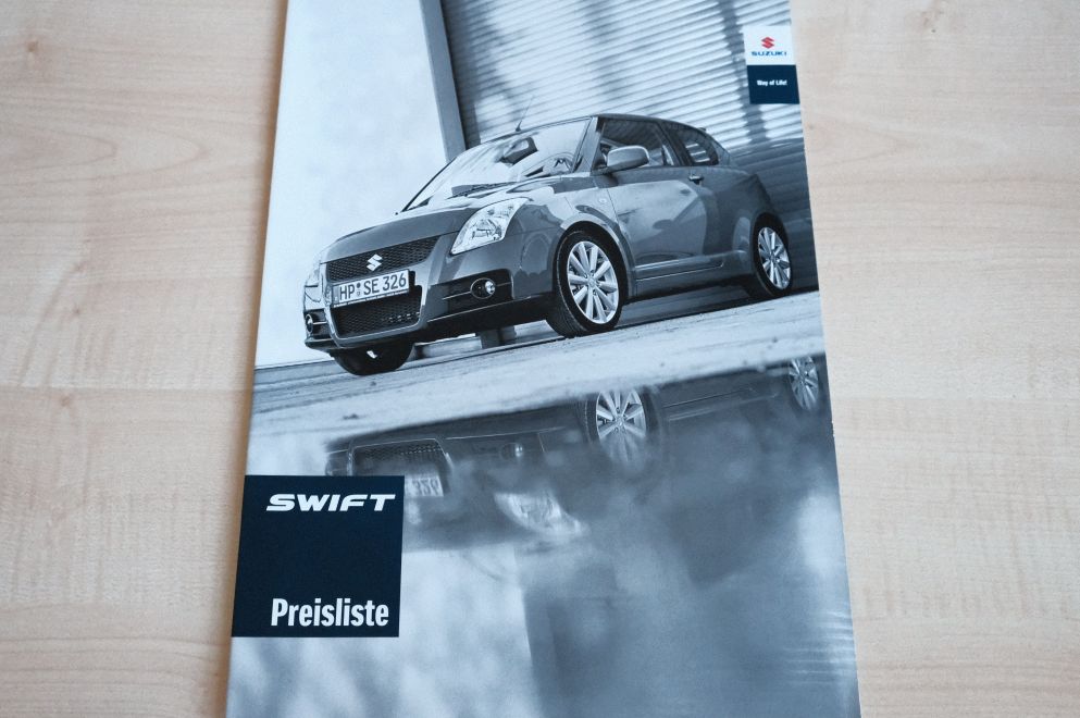 Suzuki Swift - Preisliste & Extras - Prospekt 04/2008