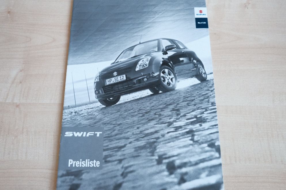 Suzuki Swift - Preisliste & Extras - Prospekt 08/2007
