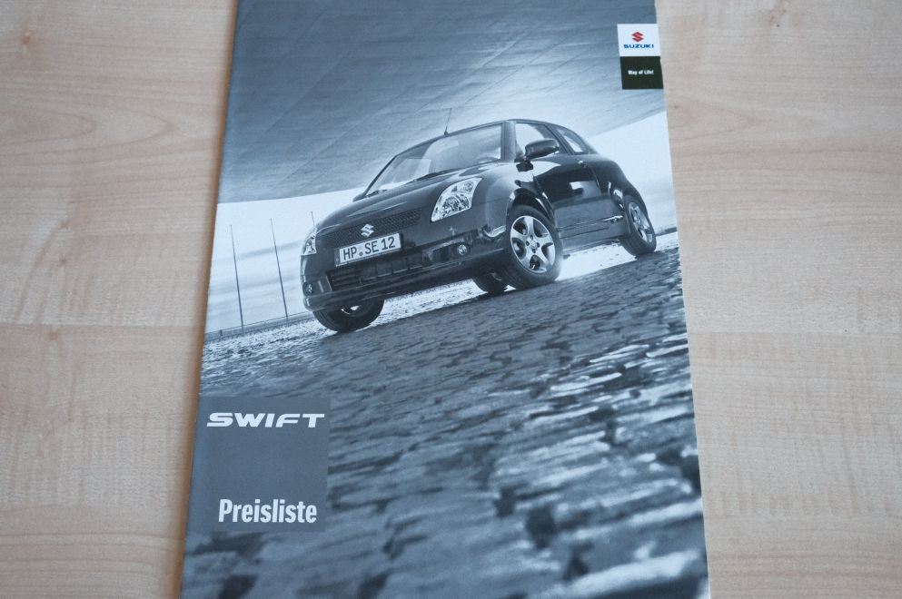 Suzuki Swift - Preisliste & Extras - Prospekt 01/2007