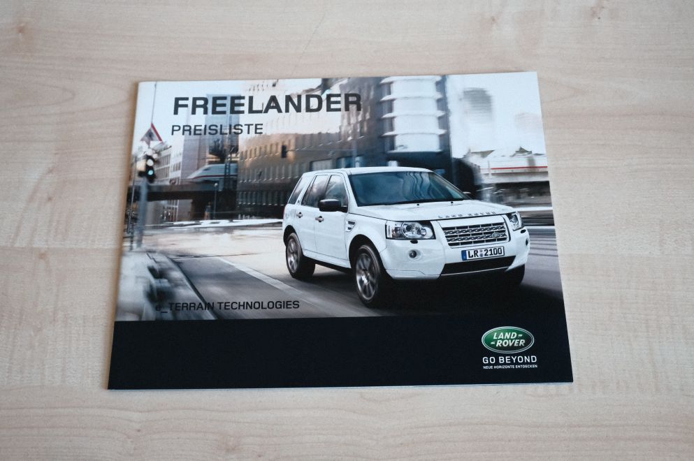 Land Rover Freelander - Preisliste & Extras - Prospekt 04/2010