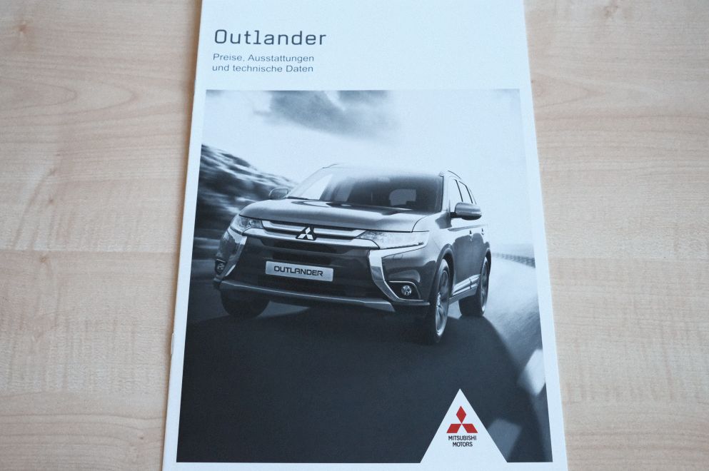 Mitsubishi Outlander - Preisliste & Extras - Prospekt 08/2017