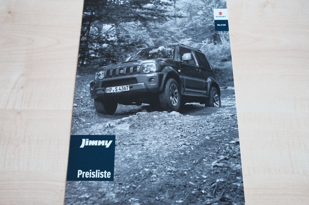 Suzuki Jimny - Preisliste & Extras - Prospekt 08/2017