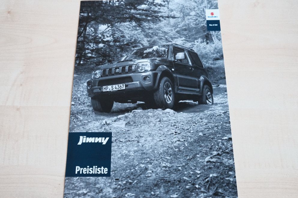 Suzuki Jimny - Preisliste & Extras - Prospekt 12/2016