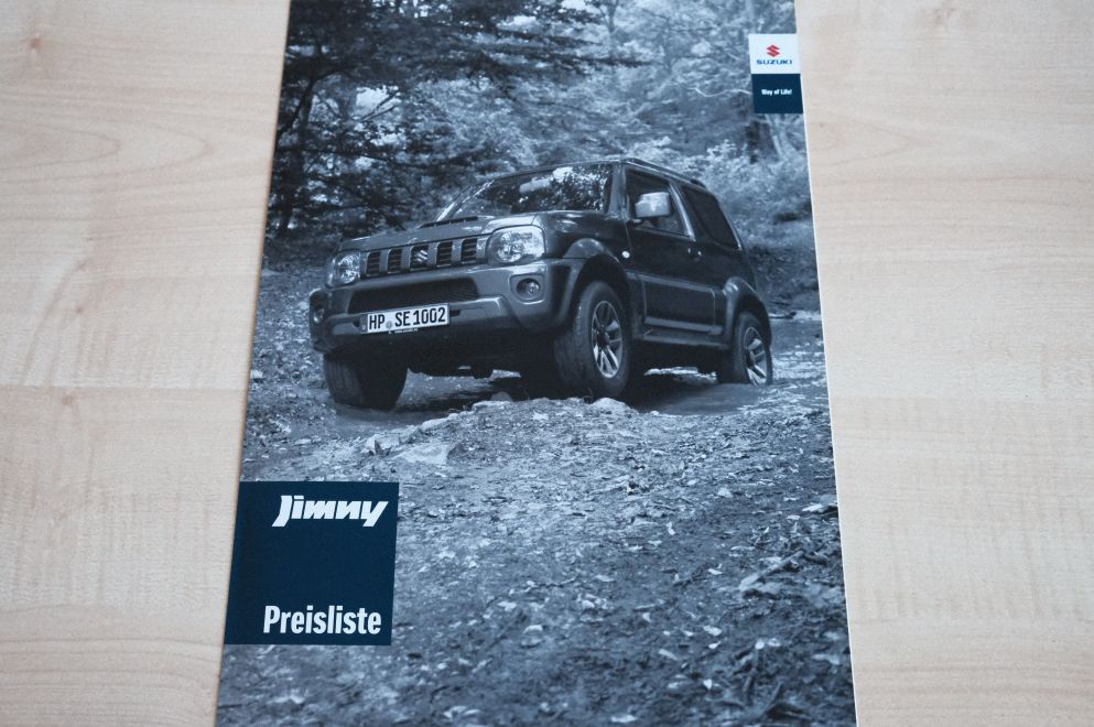 Suzuki Jimny - Preisliste & Extras - Prospekt 02/2016