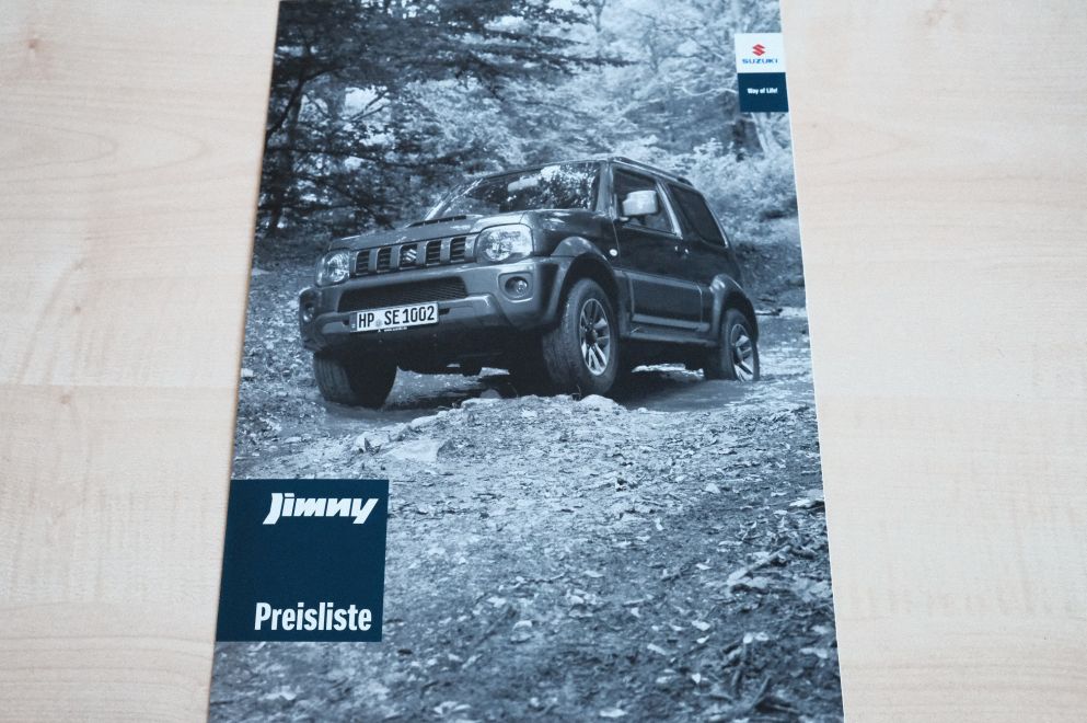 Suzuki Jimny - Preisliste & Extras - Prospekt 01/2015