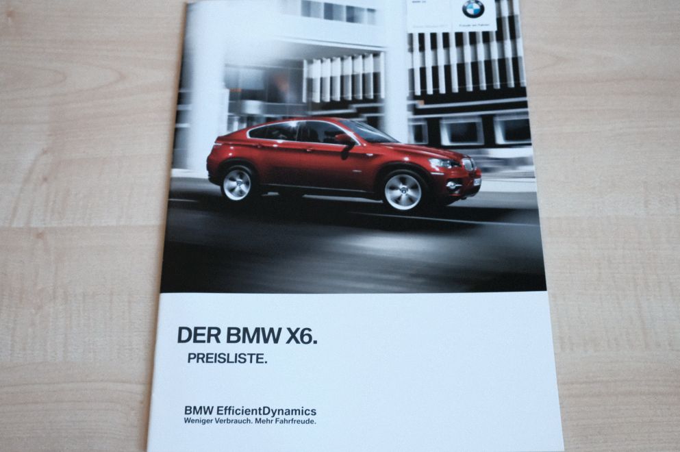 BMW X6 E71 - Preisliste & Extras - Prospekt 10/2011