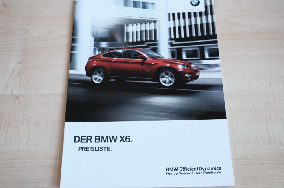 BMW X6 E71 - Preisliste & Extras - Prospekt 01/2011