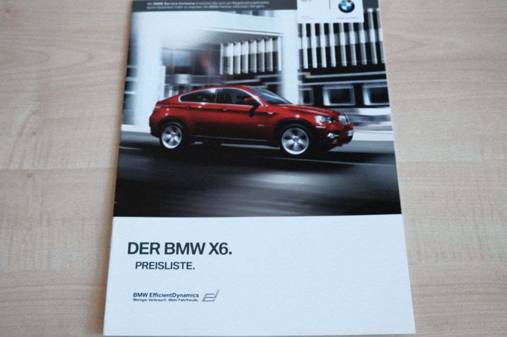 BMW X6 E71 - Preisliste & Extras - Prospekt 04/2010