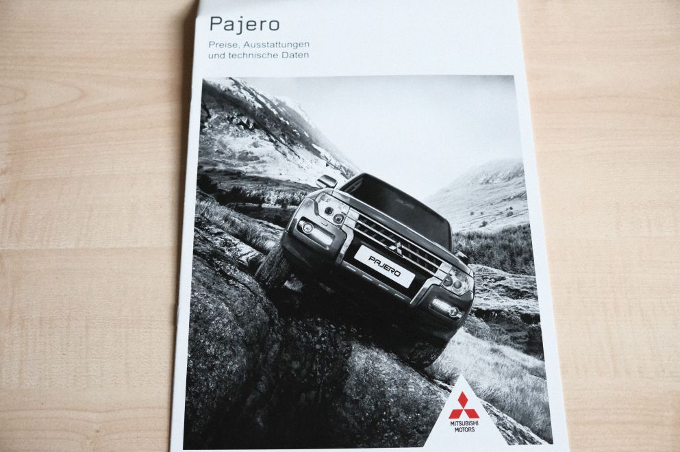 Mitsubishi Pajero - Preisliste & Extras - Prospekt 01/2017