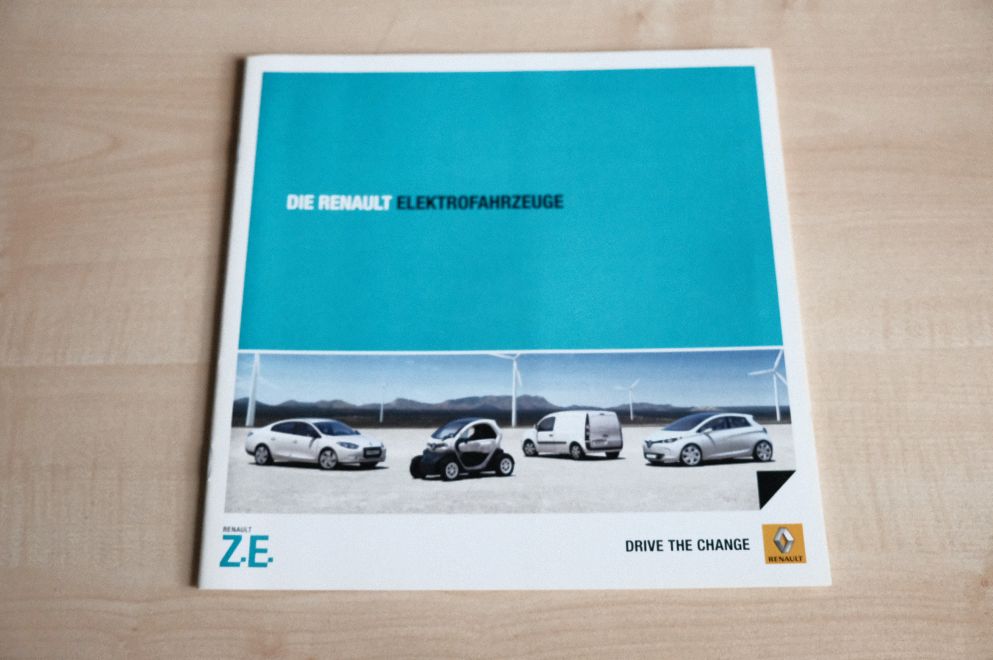 Renault Twizy Zoe Kangoo Fluence Z.E. Prospekt 07/2011