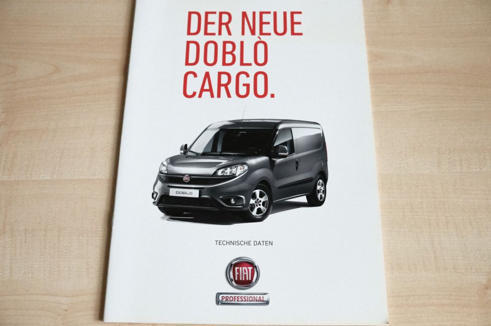 Fiat Doblo Cargo - technische Daten - Prospekt 02/2015