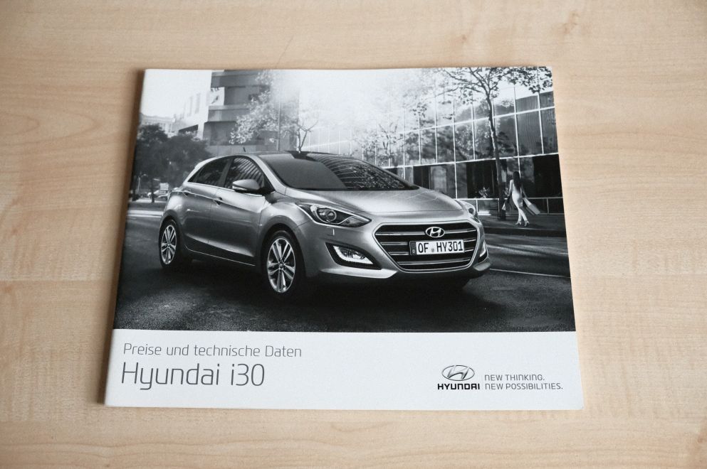 Hyundai i30 - Preisliste & Extras - Prospekt 04/2016