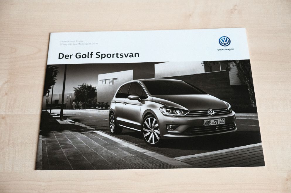 VW Golf VII Sportsvan - Preisliste & Extras - Prospekt 02/2016