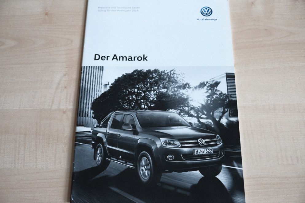 VW Amarok - Preisliste & Extras - Prospekt 05/2015