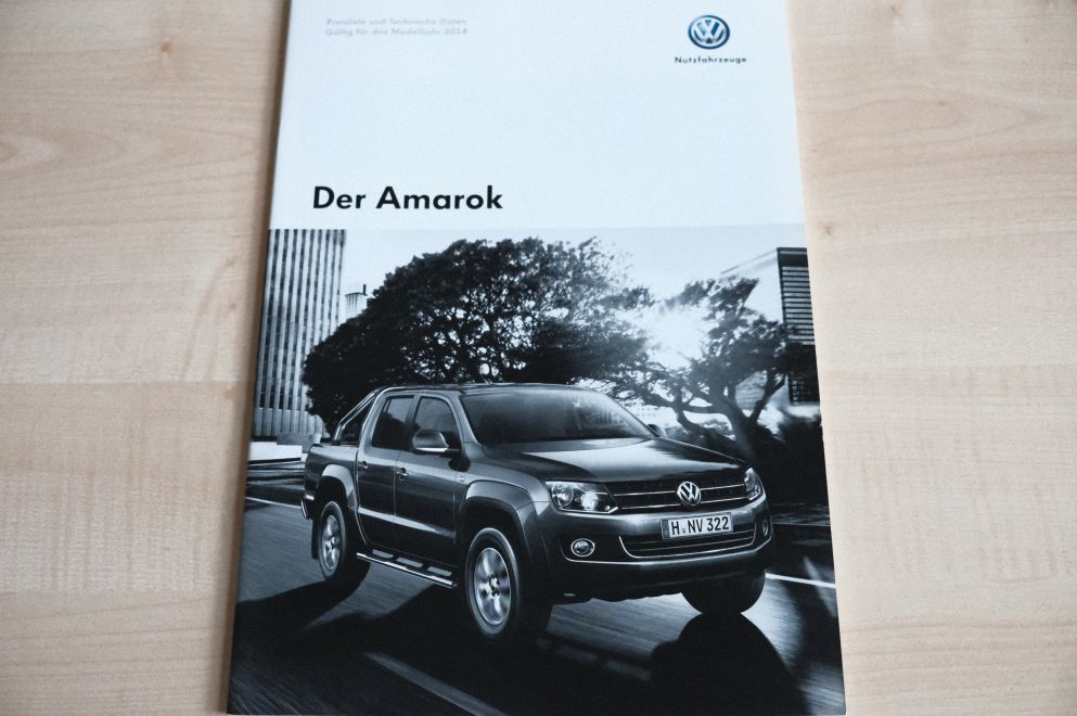 VW Amarok - Preisliste & Extras - Prospekt 01/2014