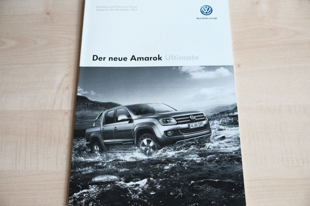 VW Amarok - Ultimate - Preisliste & Extras - Prospekt 07/2014