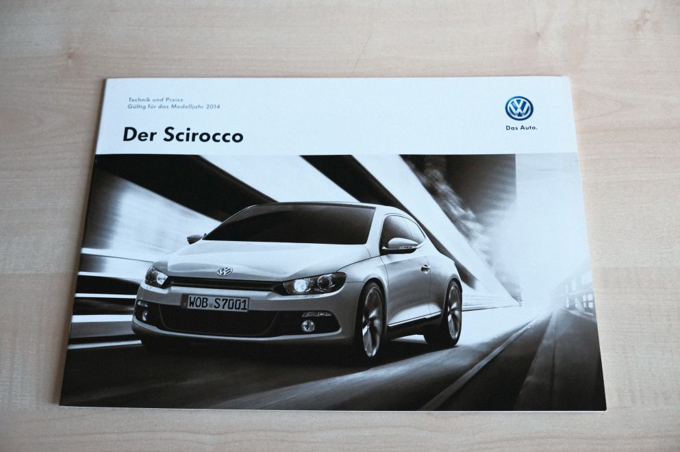 VW Scirocco - Preisliste & Extras - Prospekt 06/2013