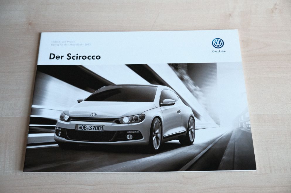 VW Scirocco - Preisliste & Extras - Prospekt 11/2012