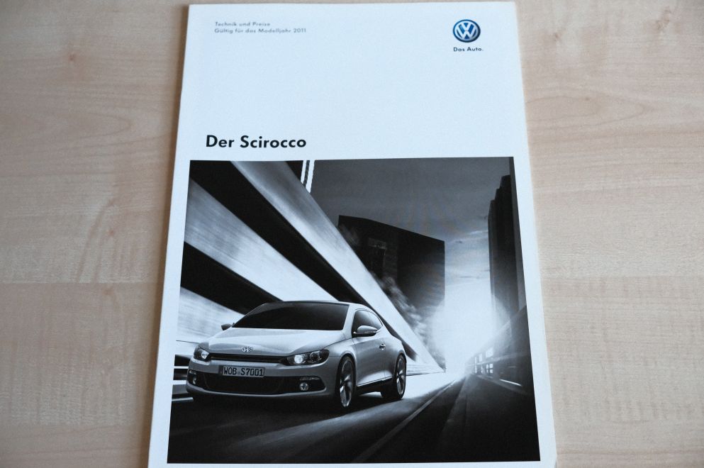 VW Scirocco - Preisliste & Extras - Prospekt 12/2010