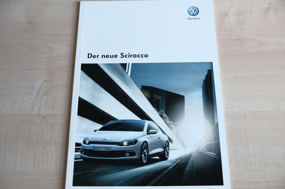 VW Scirocco Prospekt 08/2008