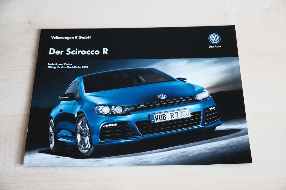 VW Scirocco R - Preisliste & Extras - Prospekt 10/2012