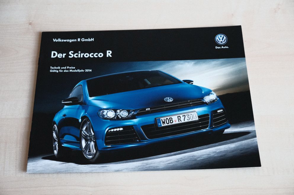 VW Scirocco R - Preisliste & Extras - Prospekt 06/2013