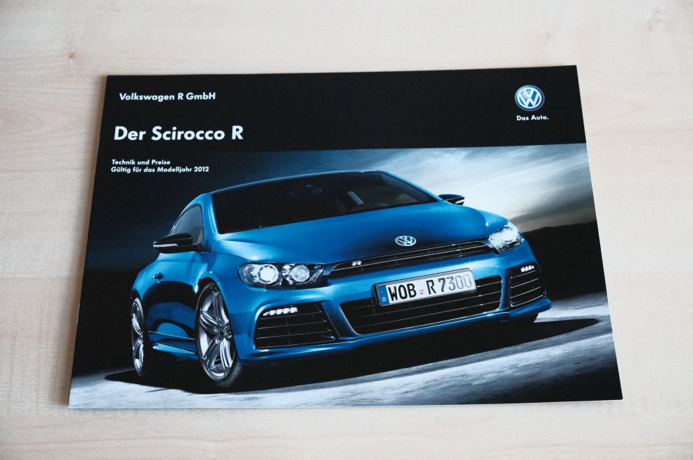 VW Scirocco R - Preisliste & Extras - Prospekt 01/2012