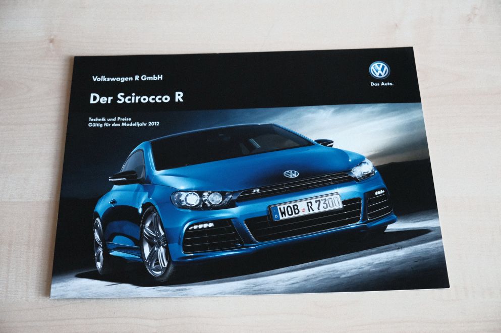 VW Scirocco R - Preisliste & Extras - Prospekt 07/2011
