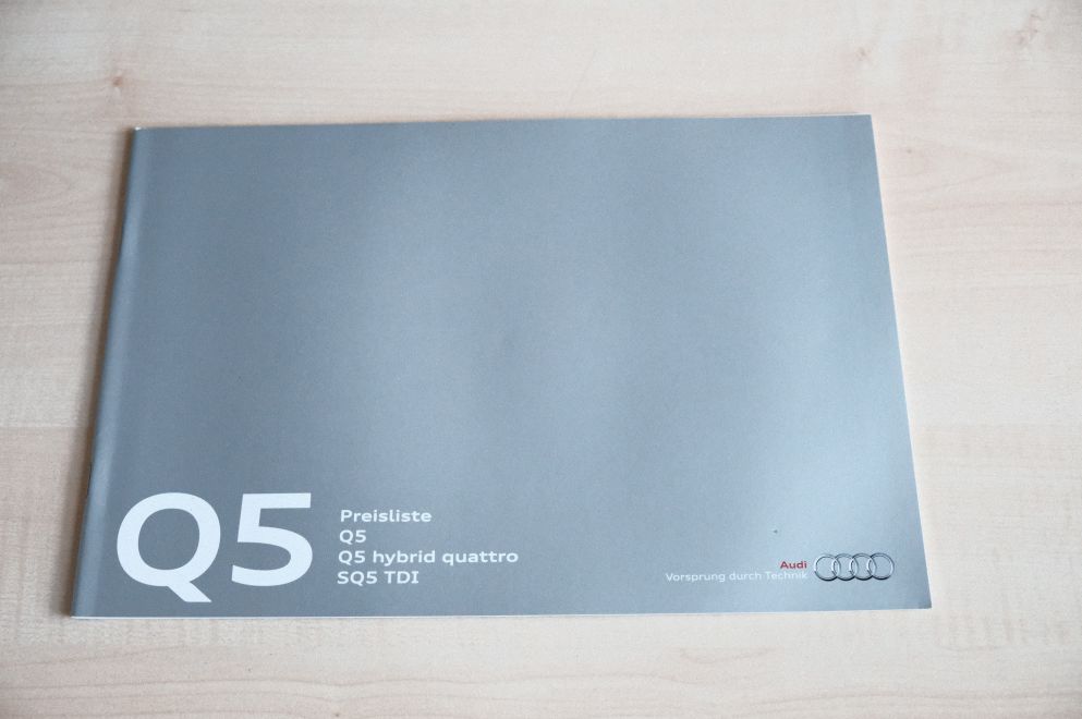Audi Q5 + SQ5 TDI - Preisliste & Extras - Prospekt 08/2013