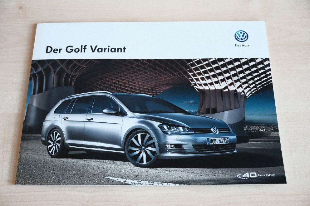 VW Golf VII Variant Prospekt 10/2014