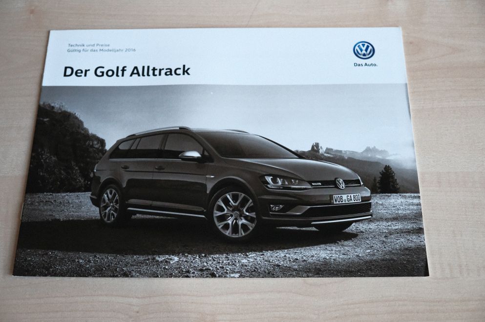 VW Golf VII Alltrack - Preisliste & Extras - Prospekt 10/2015